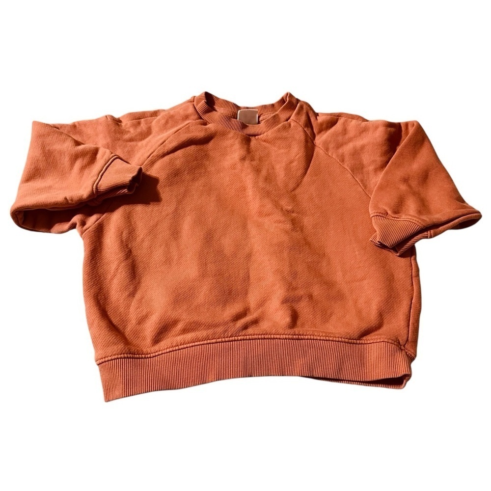 Zara girls size 4-5 salmon oversized sweatshirt
